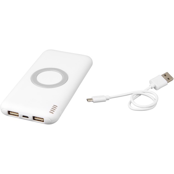 Coma 6000 mAh wireless power bank - White