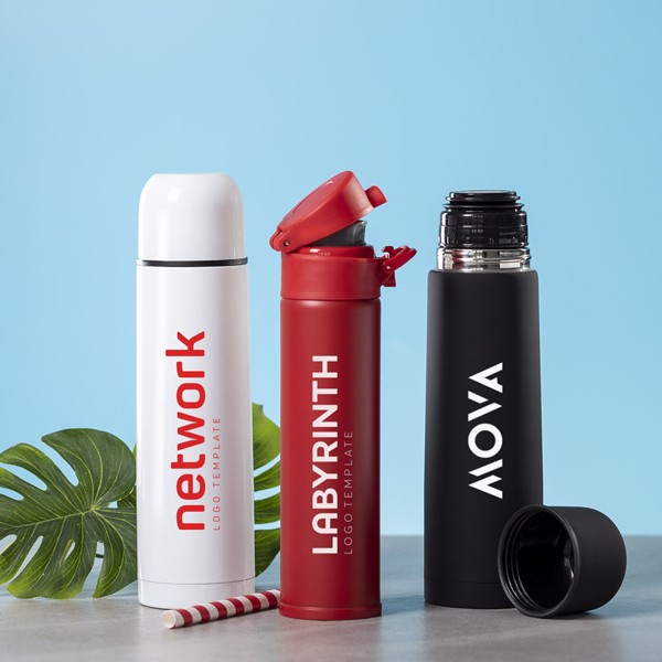 Vacuum Flask Hosban - White