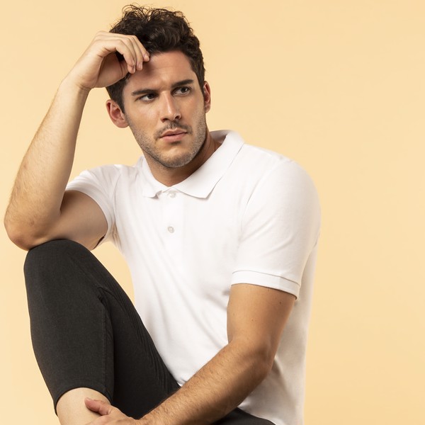 Adult White Polo Shirt "keya" MPS180 - White / XXL