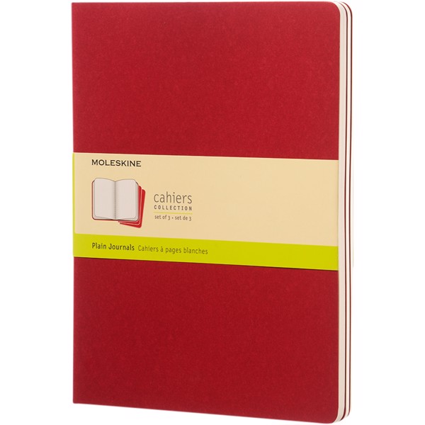 Cahier Journal XL - plain - Cranberry red
