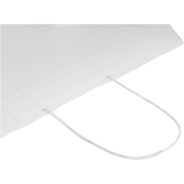 Kraft 120 g/m2 paper bag with twisted handles - large - White