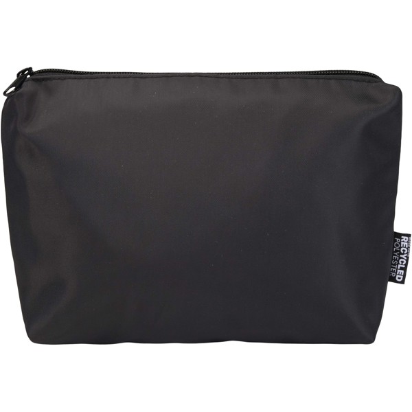 Trip Aware™ recycled travel toiletry pouch 2L - Black