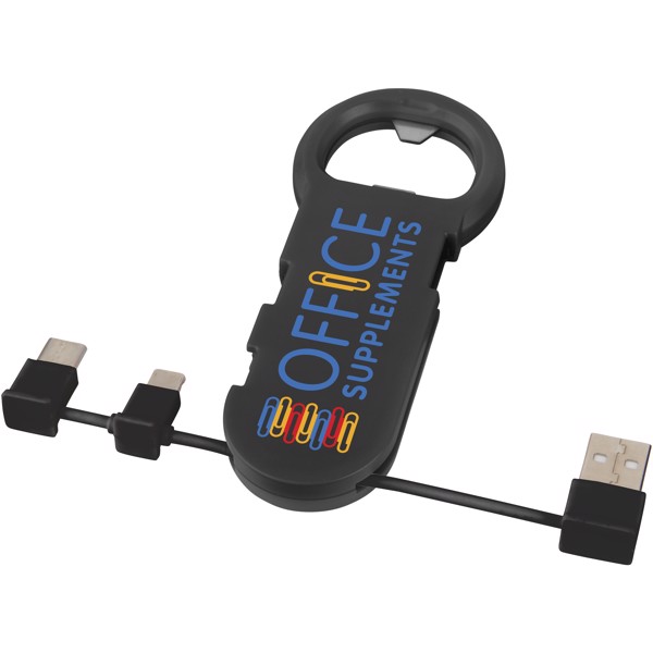 Abrebotellas con cable de carga 3 en 1 "Phial"