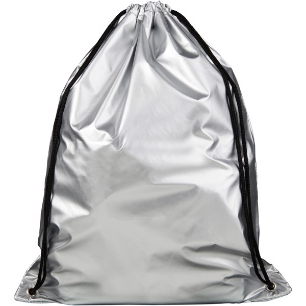 Oriole shiny drawstring backpack - Silver