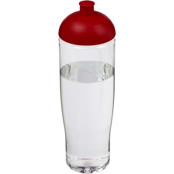 Sportovní láhev s kupolovitým víčkem H2O Tempo® 700 ml - Průhledná / Červená s efektem námrazy