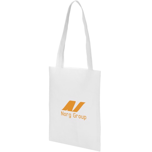 Eros small non-woven convention tote bag - White