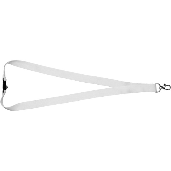 Bambusová šňůrka Julian s bezpečnostní sponou - Bílá