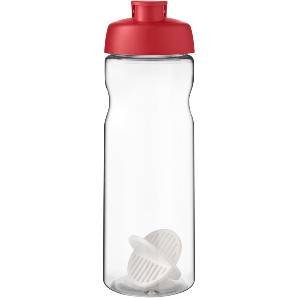 H2O Active Base 650ml šejkrová lahev - Červená s efektem námrazy / Průhledná