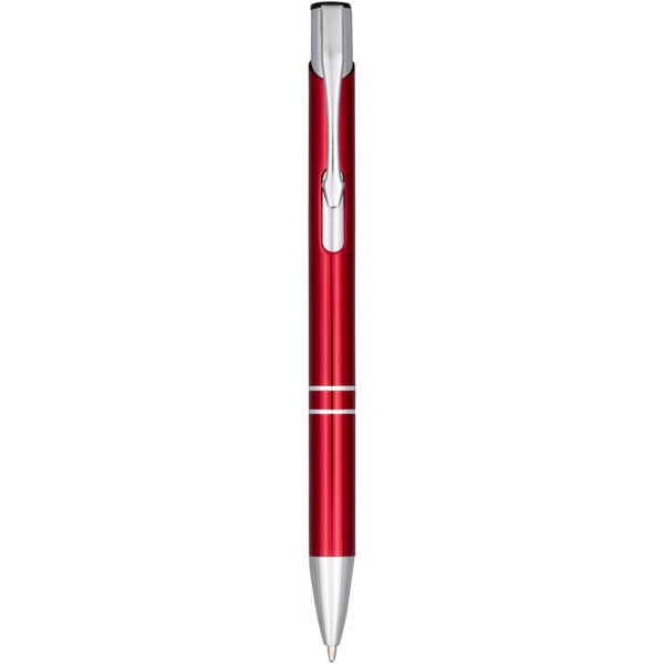 Bolígrafo de aluminio anodizado "Moneta" - Rojo