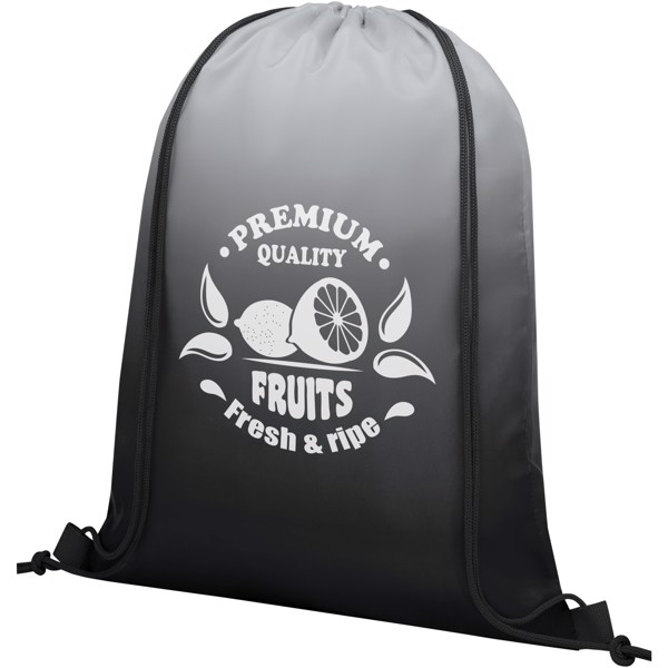 Oriole gradient drawstring backpack - Solid black