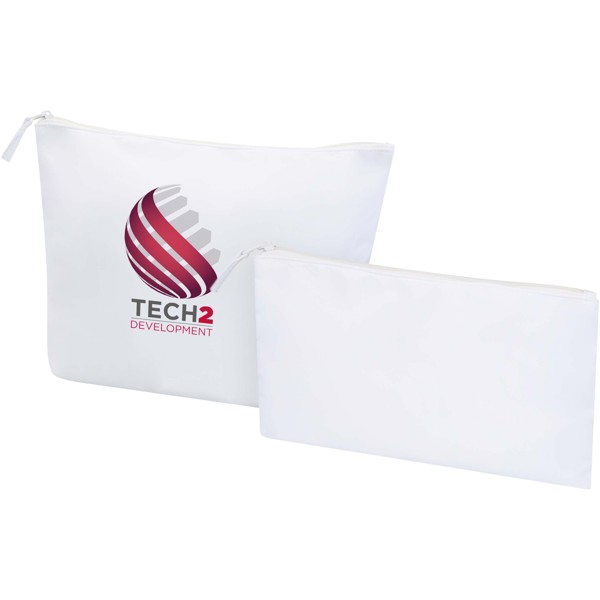 Swift GRS recycled toiletry bag set - White