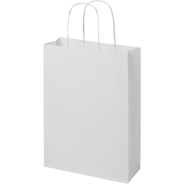 Kraft 120 g/m2 paper bag with twisted handles - medium - White