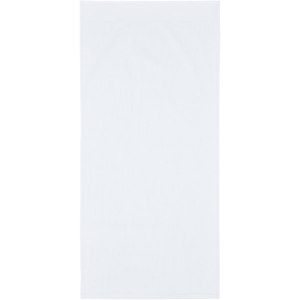 Nora 550 g/m² cotton towel 50x100 cm - White