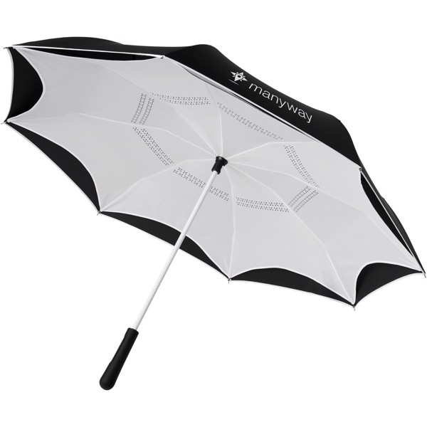 Yoon 23" inversion colourized straight umbrella - White / Solid black
