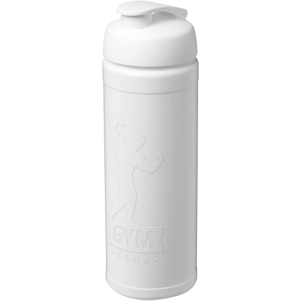 Baseline Rise 750 ml sport bottle with flip lid - White / White