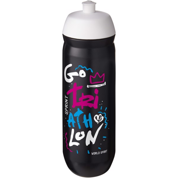 HydroFlex™ 750 ml squeezy sport bottle - White / Black