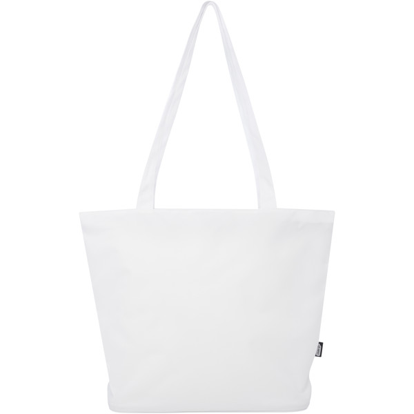 Panama GRS recycled zippered tote bag 20L - White