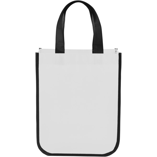 Acolla small laminated shopping tote bag - White