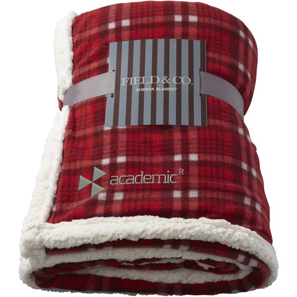 Joan sherpa plaid blanket