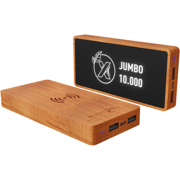 SCX.design P46 10.000 mAh wooden wireless charging power bank