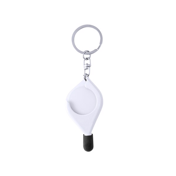 Keyring Coin Frits - White