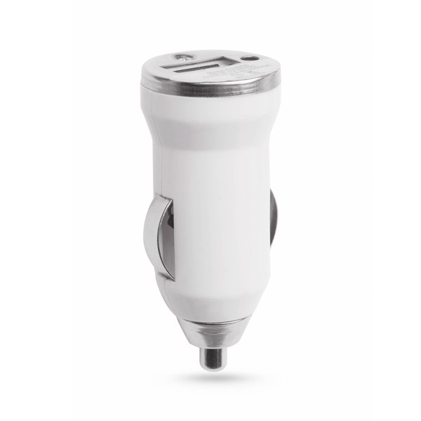 USB Car Charger Hikal - White