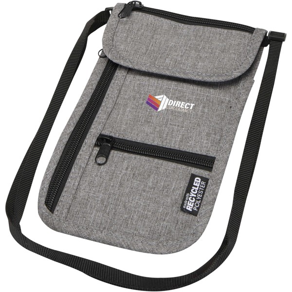 Ross GRS recycled smart travel pouch - Heather Grey