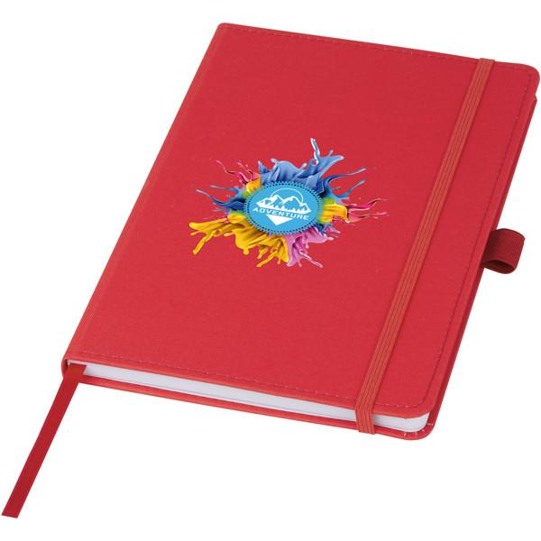 Thalaasa ocean-bound plastic hardcover notebook - Red