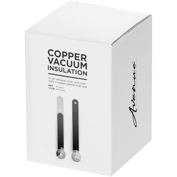 Geo 350 ml copper vacuum insulated tumbler - White