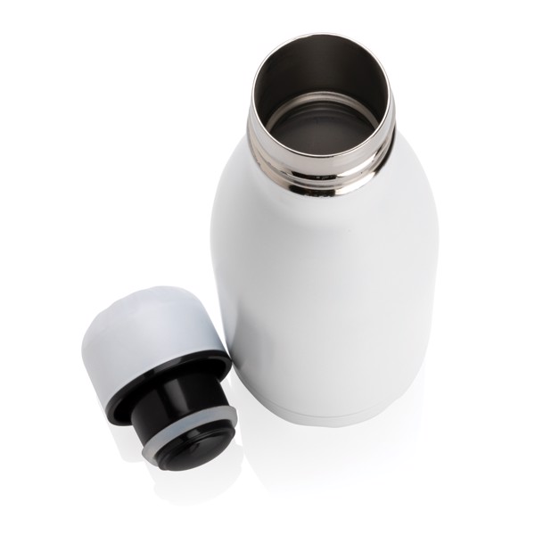 Solid colour vacuum stainless steel bottle 260ml - White