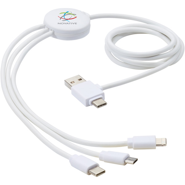 Cable de carga 5 en 1 con aditivo antibacteriano "Pure"