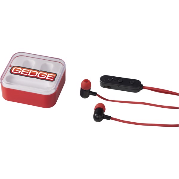 Sluchátka Pop Bluetooth® - Červená s efektem námrazy
