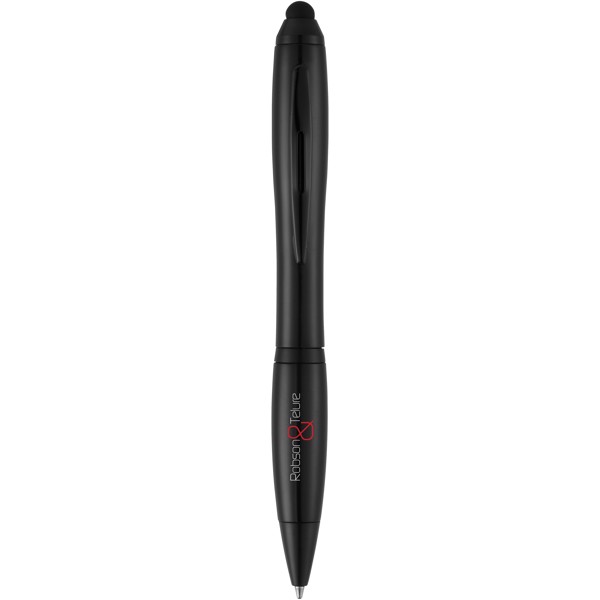 Nash stylus ballpoint pen with coloured grip