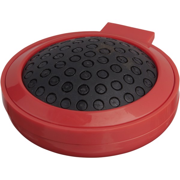 Cepillo plegable con espejo "Foldy" - Rojo