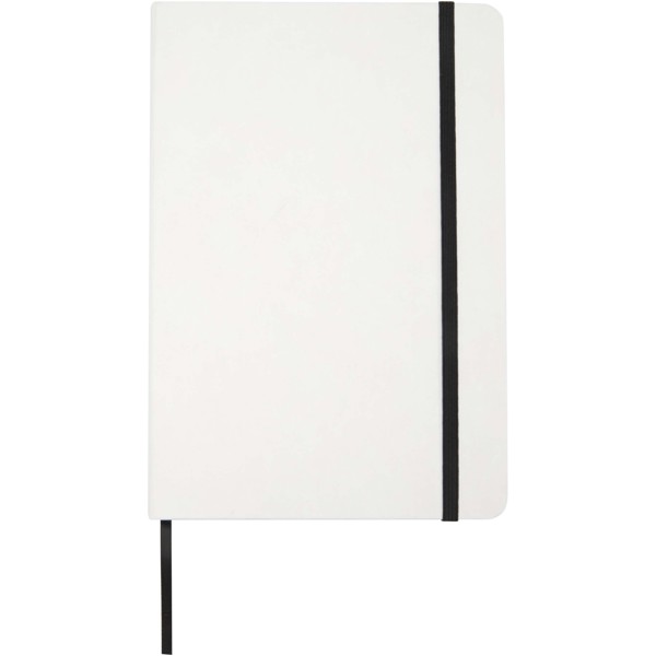 Holm A5 stone paper hard cover notebook with lined pages - White