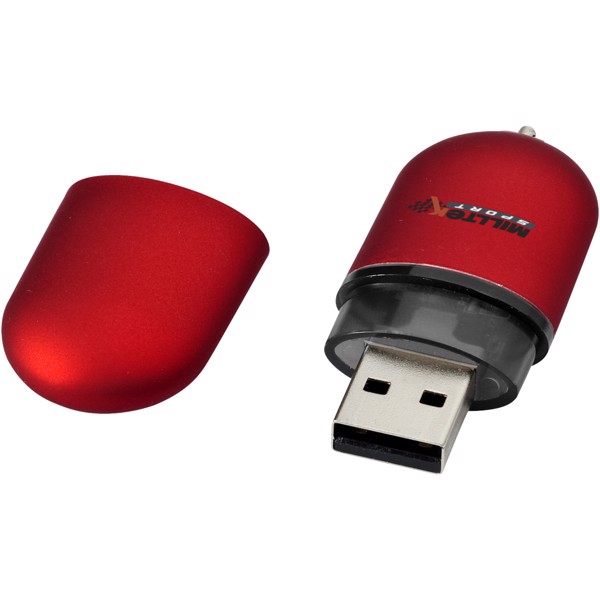 Zakulacené USB Business - Červená s efektem námrazy / 32GB