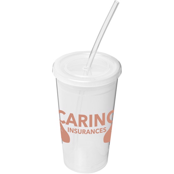 Stadium 350 ml double-walled cup - Transparent clear