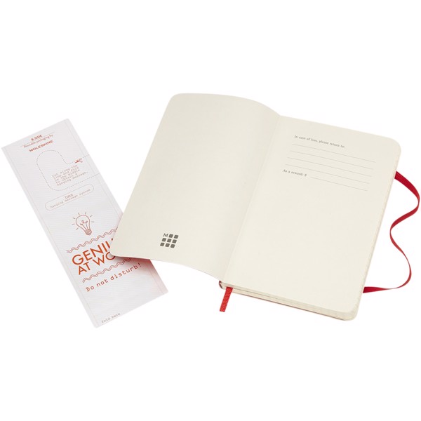 Classic PK soft cover notebook - squared - Scarlet red