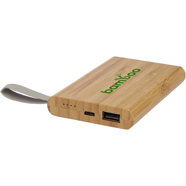 Batería externa de 5000 mAh de bambú "Tulda"