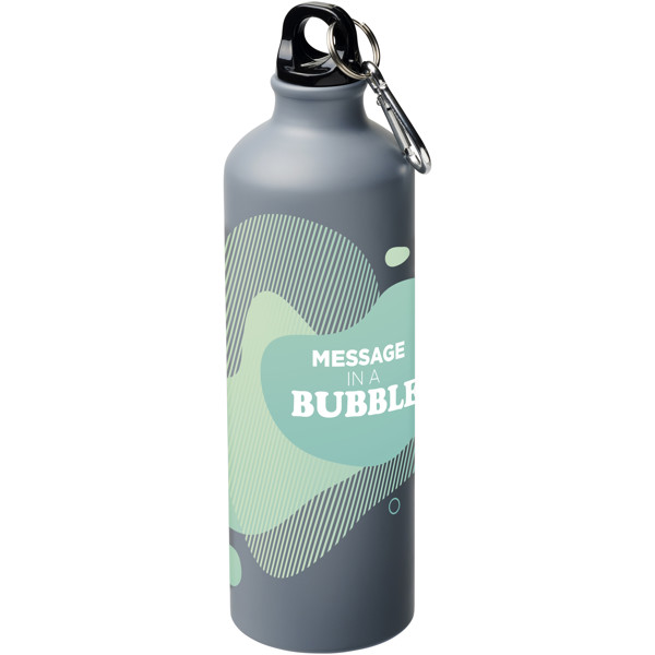 Oregon 770 ml matte water bottle with carabiner - Grey