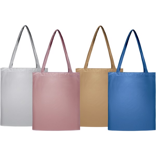 Salvador shiny tote bag - Silver