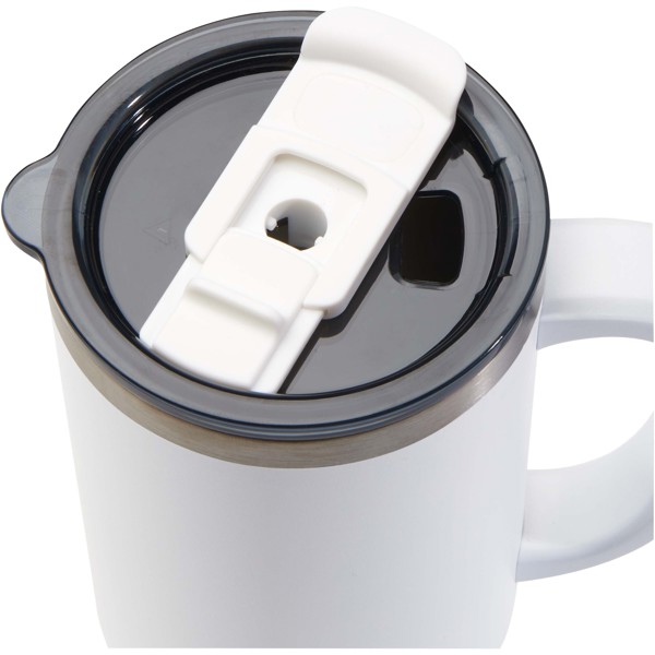 Sydney 1200 ml double wall RCS certified copper vacuum insulated tumbler with straw - White