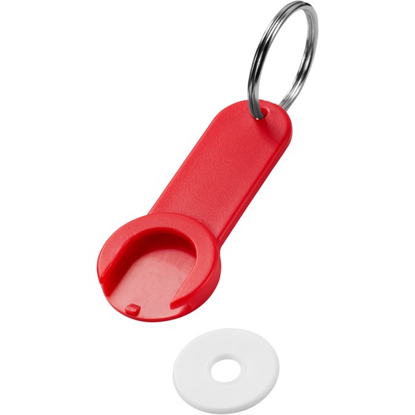 Shoppy coin holder keychain