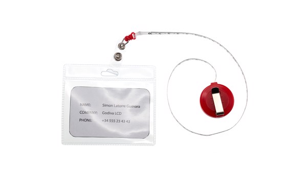 Id Holder Melak - White