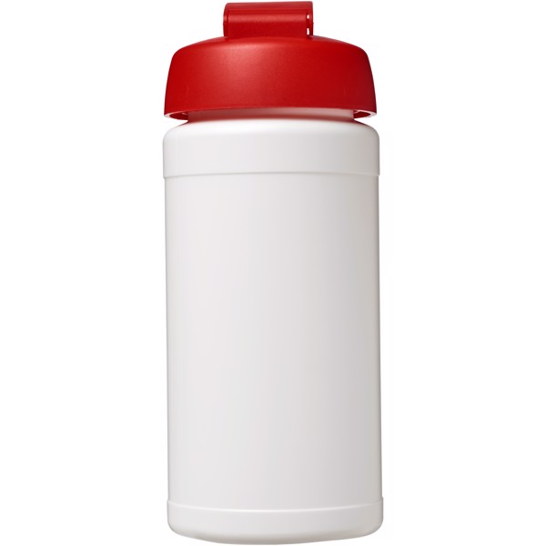 Sportovní láhev s vyklápěcím víčkem Baseline® Plus 500 ml - Bílá / Červená s efektem námrazy