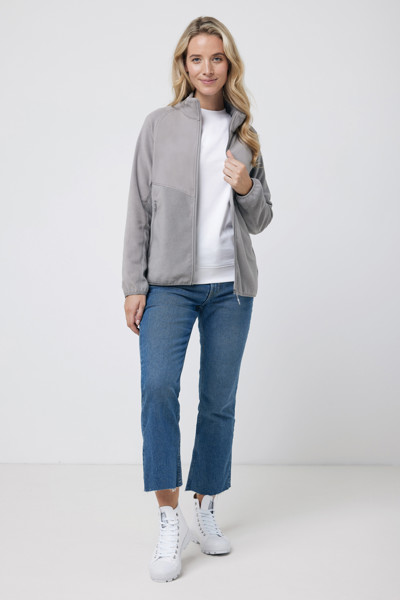 IQONIQ Talung recycled polyester microfleece zip through - Storm Grey / XXXL