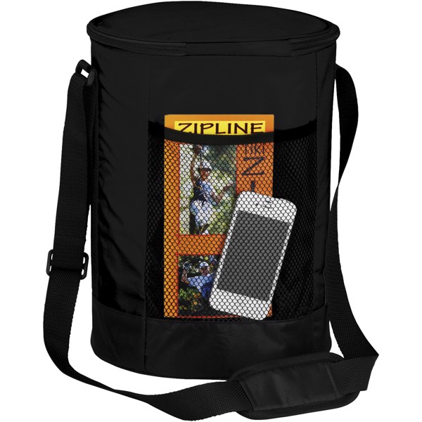 Válcová termotaška Bucco - Černá / Černá