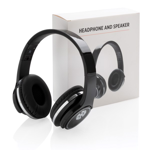 Headphones and speaker