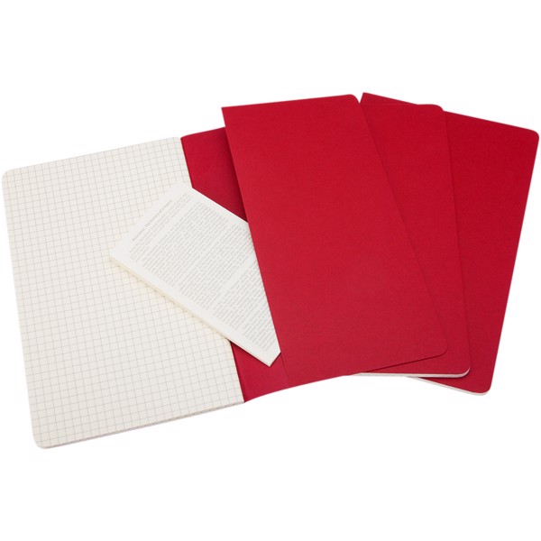 Cahier Journal L - squared - Cranberry red
