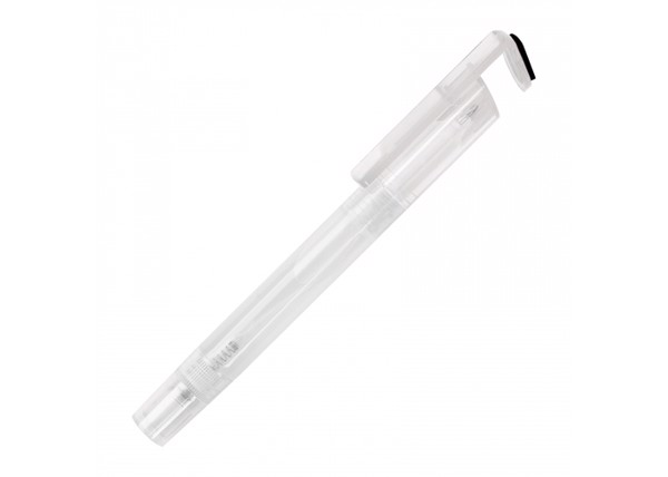 Desk pen with screen cleaner - Transparent